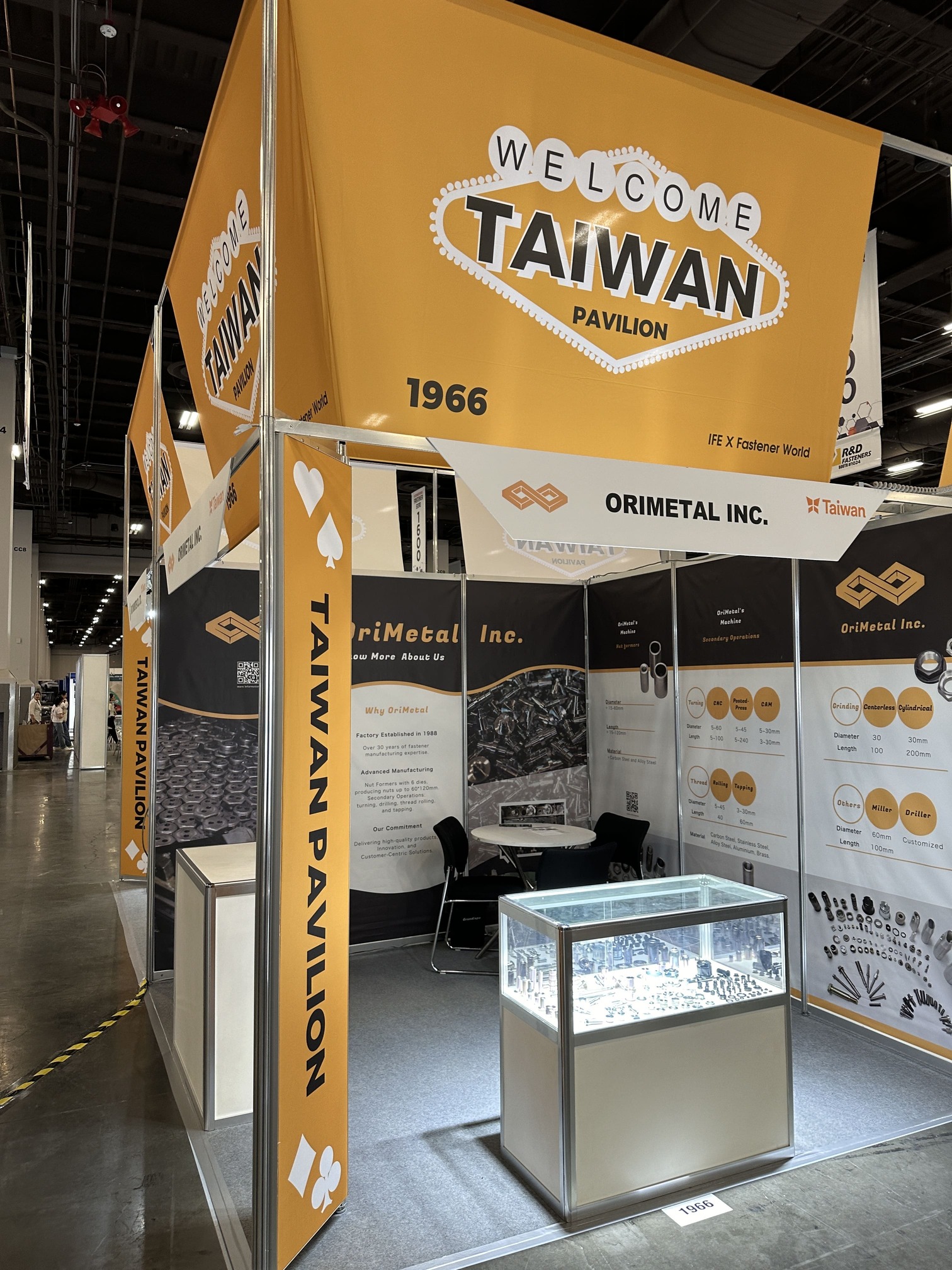 OriMetal at the Taiwan Pavilion, booth 1966