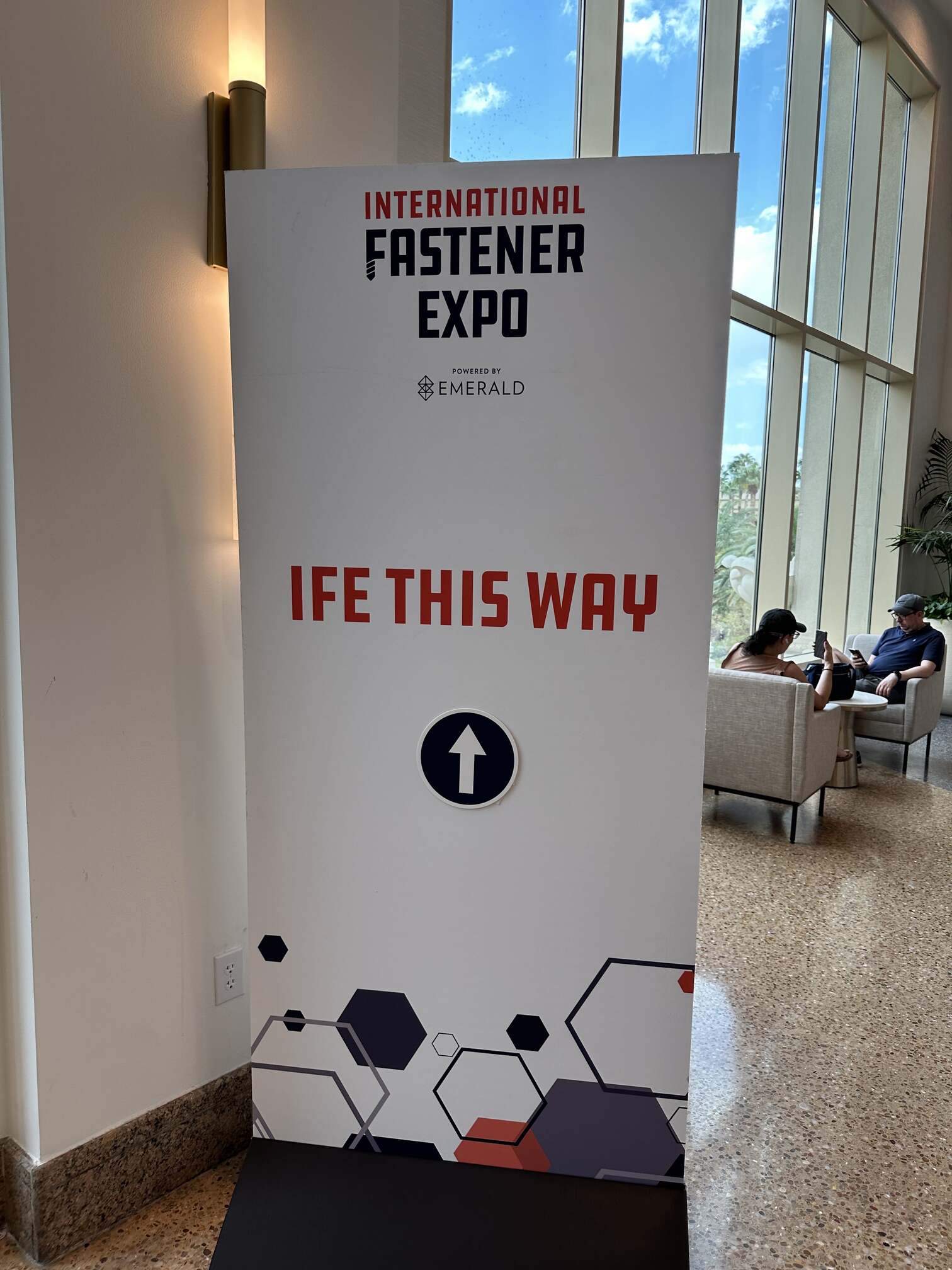 International Fastener Expo entrance signage